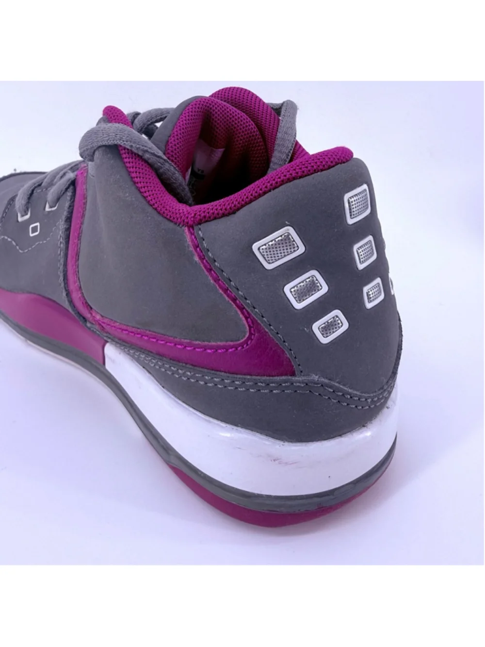 Nike Boys Air Jordan Flight Grey Purple Red White Size 13C 768912-026